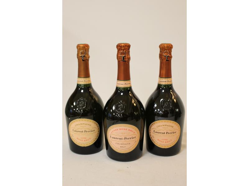 3 Blles Champagne LAURENT PERRIER Cuvée Rosé...