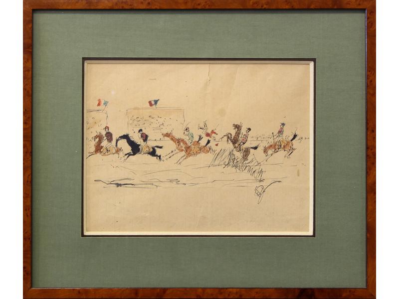 PAIRE DE GRAVURES ANGLAISES en couleurs à...