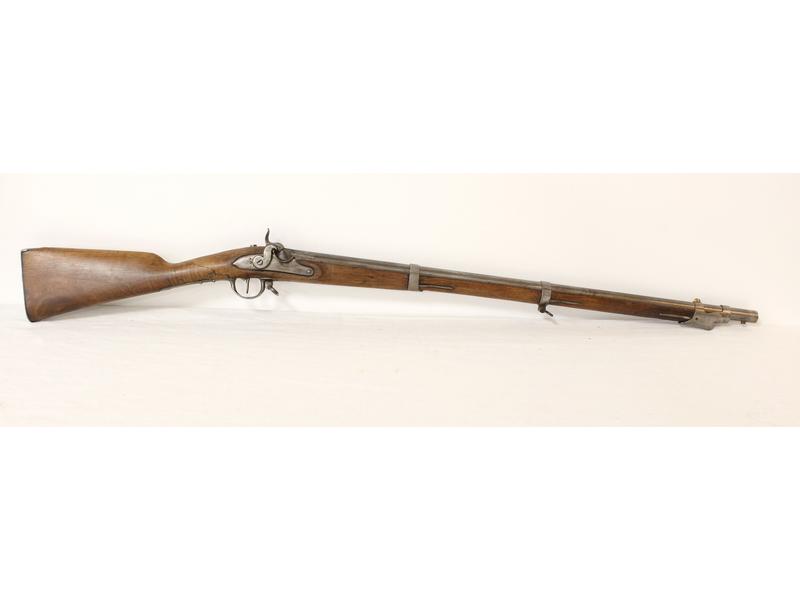 PETIT FUSIL à percussion, canon rond commençant...