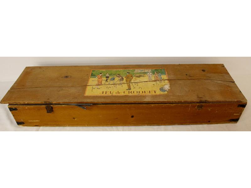 JEU DE CROQUET dans sa boîte d'origine conprenant...