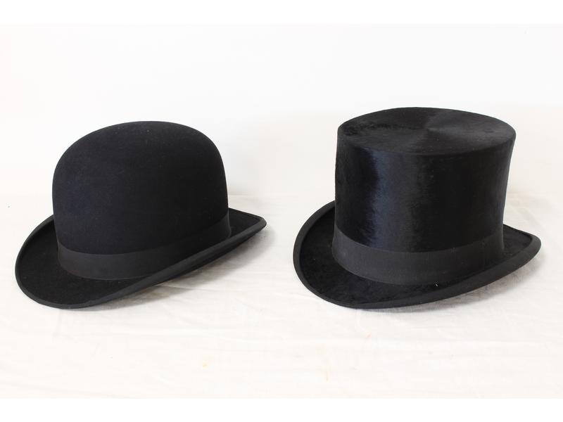CHAPEAU MELON et HAUT-DE-FORME en feutre...