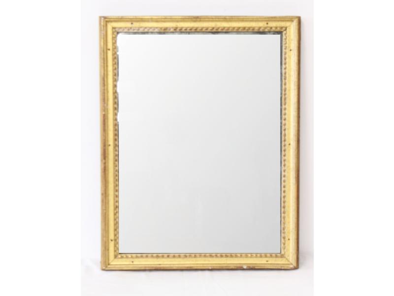 MIROIR rectangulaire au mercure dans un cadre...