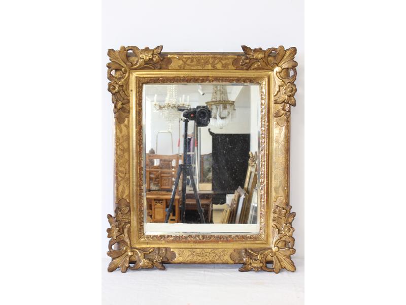 MIROIR rectangulaire biseauté dans un cadre...