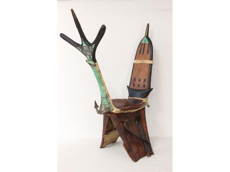 SELLE de chameau ou Tamzak en bois et peau...