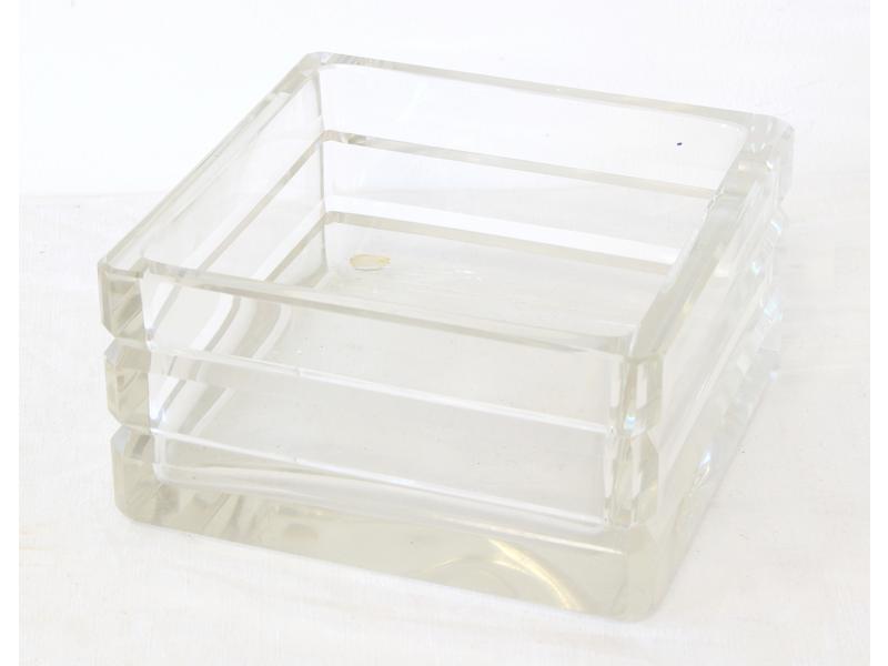 VIDE POCHE carré en cristal taillé