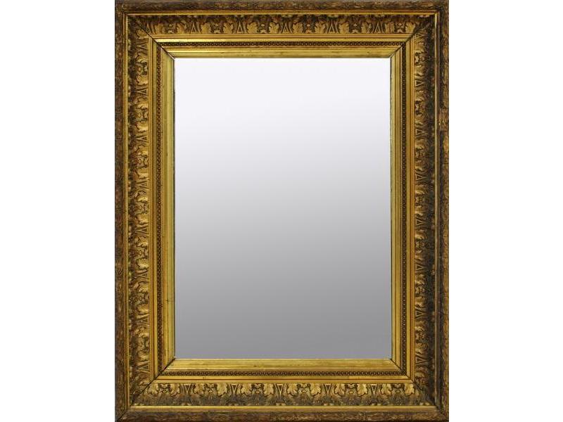 MIROIR rectangulaire dans un cadre de bois...