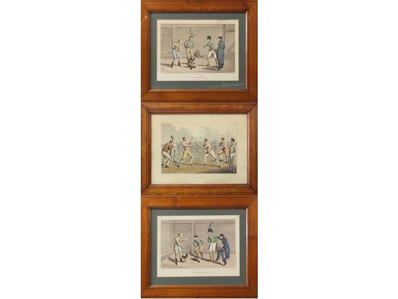 TROIS LITHOGRAPHIES en couleurs, d'après...