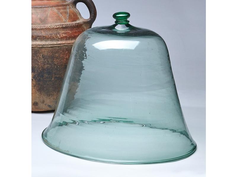 CLOCHE A MELON en verre soufflé, fin XIXe...