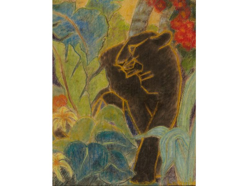 Panthère dans la jungle