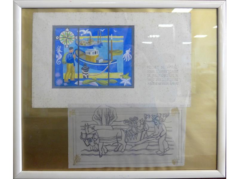 Bateau de pêche et pêcheurs
