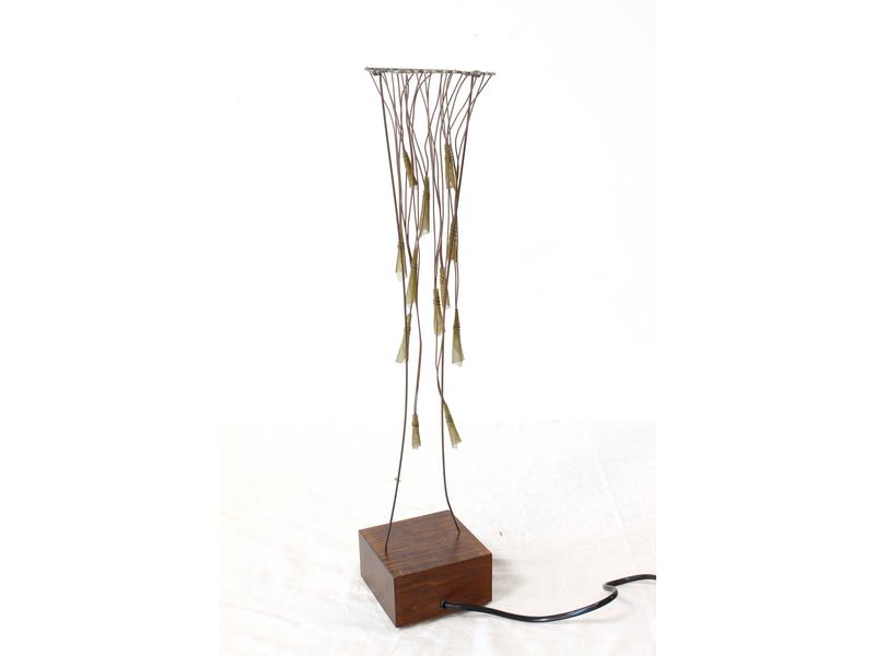 LAMPE LED à 12 lumières et socle en bois...