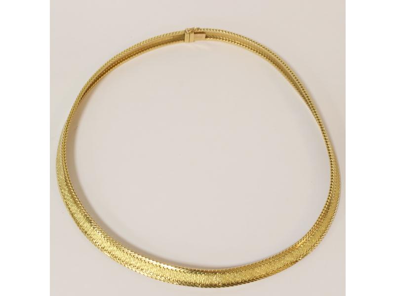 COLLIER RAS-DE-COU en or jaune (750) mât...