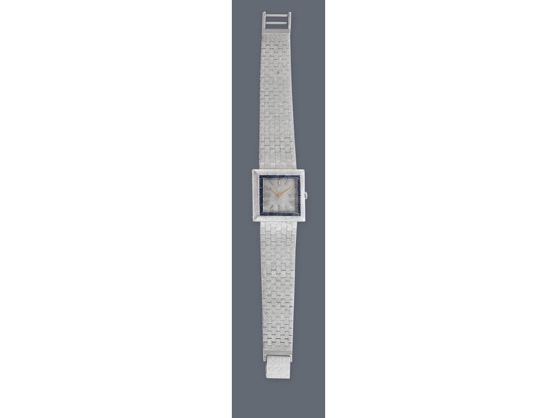 MONTRE bracelet en or gris (750) et platine,...