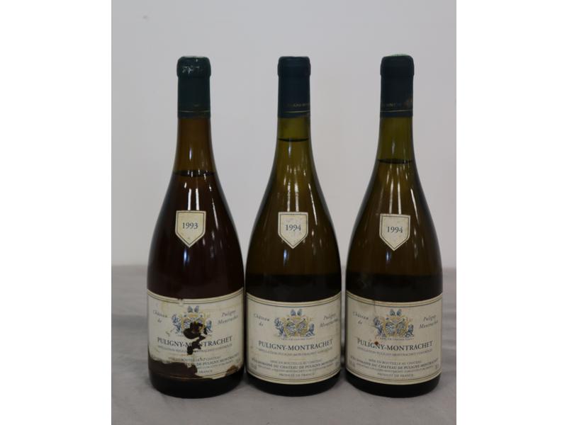 3 Blles PULIGNY MONTRACHET mise du Ch. de...