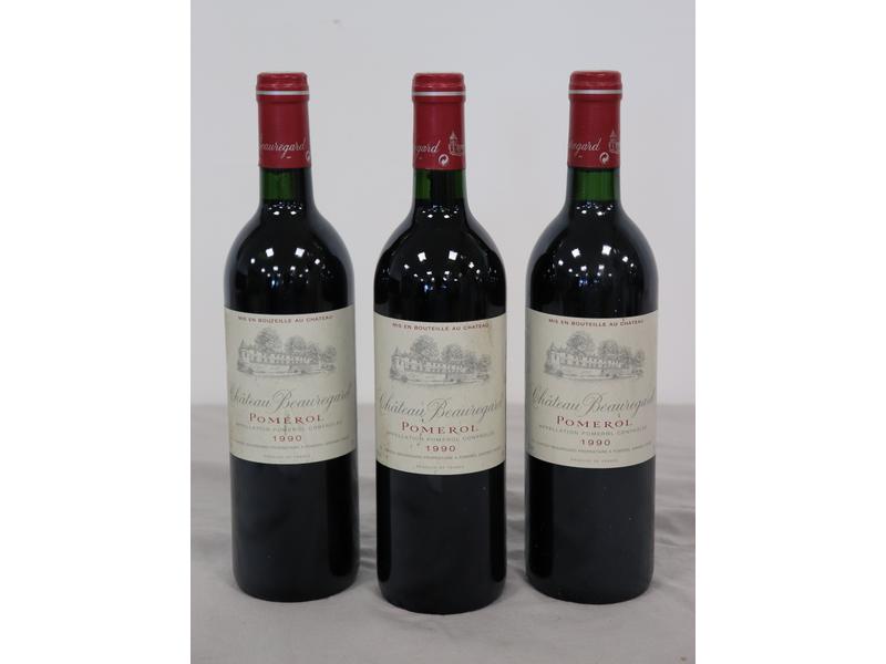 3 CH. BEAUREGARD Pomerol 1990
