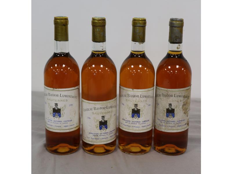 4 Blles CH. BASTOR LAMONTAGNE Sauternes ...