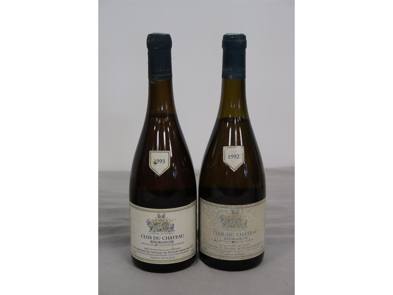 2 Blles CLOS DU CHÂTEAU mise du Ch. de Puligny...