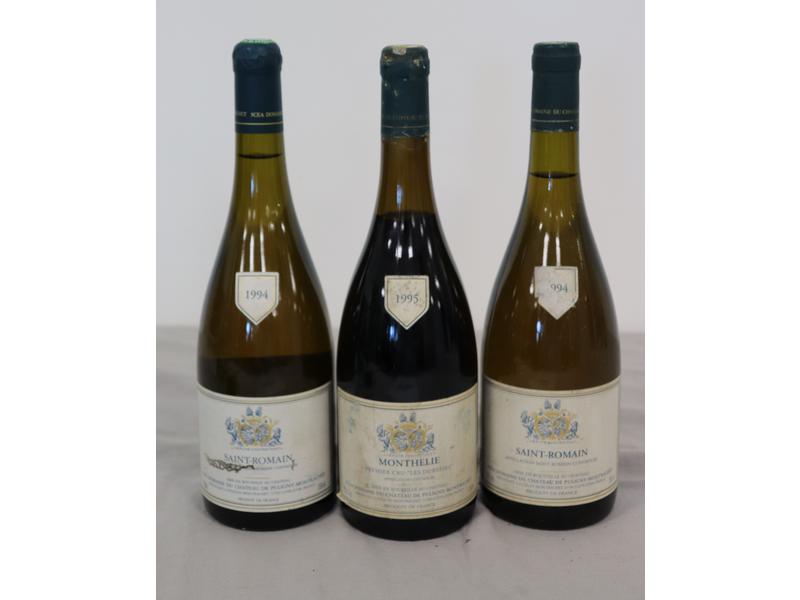 Lot de 3 blles mise de Ch. de Puligny Montrachet...