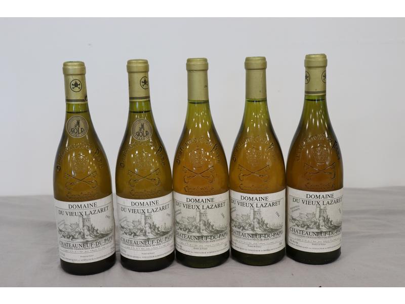 5 Blles CHÂTEAUNEUF DU PAPE blanc Domaine...