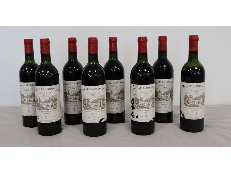 8 Blles CH. CARBONNIEUX Graves GCC 1978