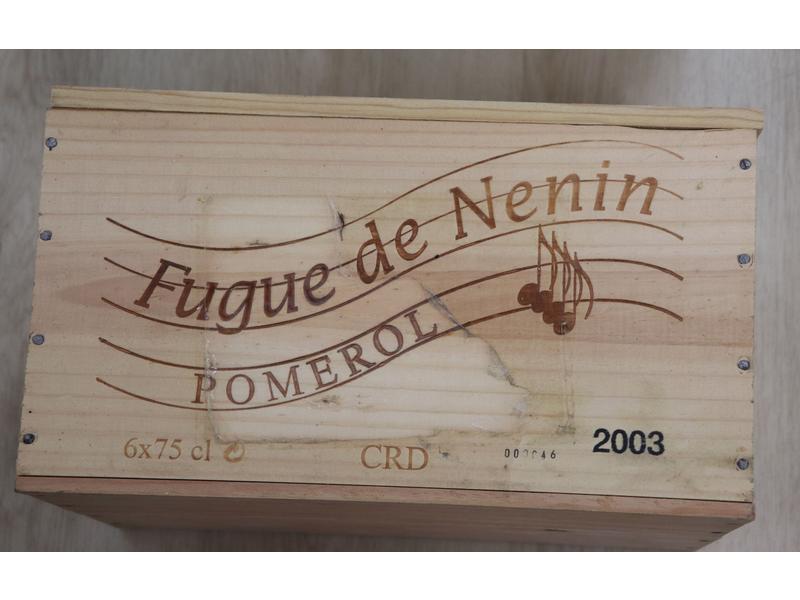 6 Blles FUGUE DE NÉNIN Pomerol 2003