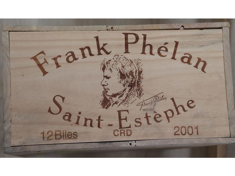 12 Blles FRANK PHELAN Saint-Estephe 2001