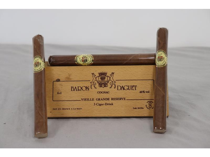 3 Cigar-drinks Cognac Mise BARON DAGUET