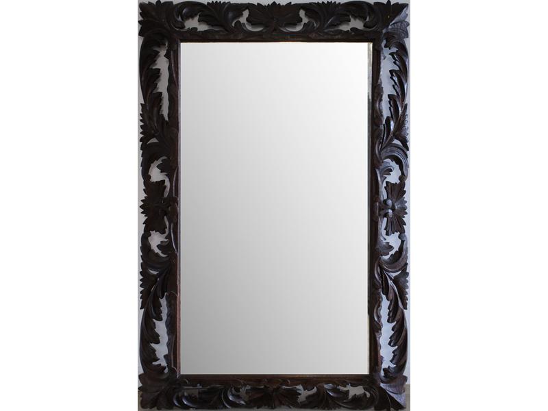 MIROIR rectangulaire dans un cadre en bois...