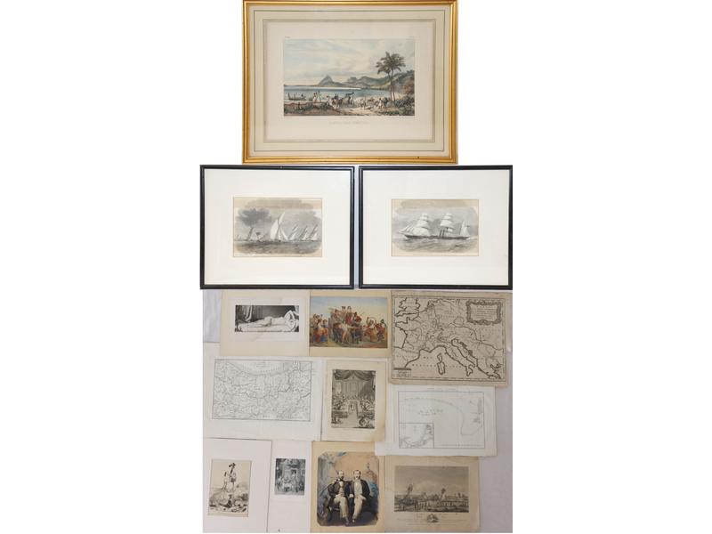 LOT DE GRAVURES comprenant notamment dans...