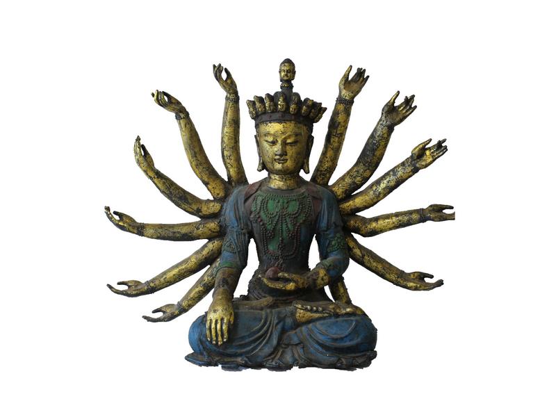 GRANDE FIGURE du Boddhisattva Avalokitesvara,...