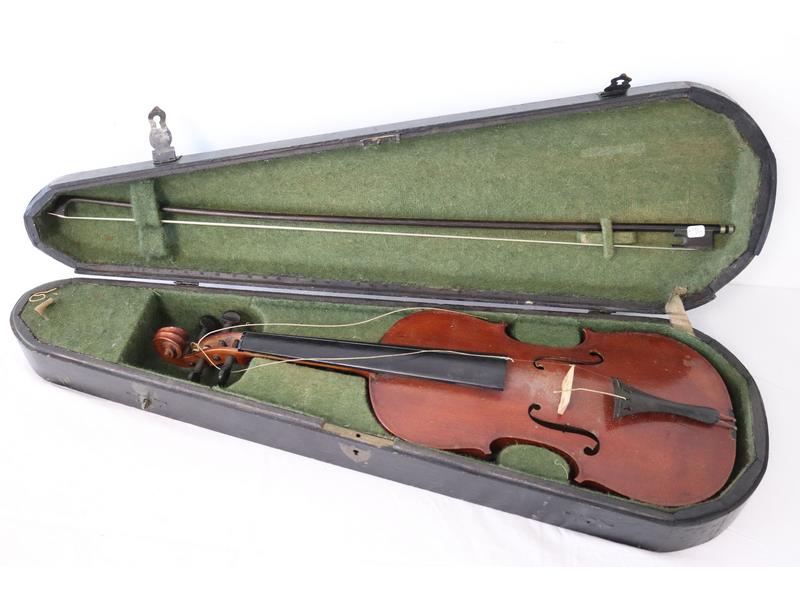 VIOLON d'étude ET UN ARCHET en bois exotique,...