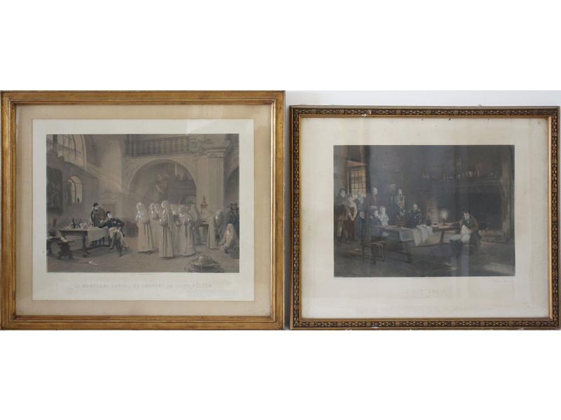 TROIS PHOTOGRAVURES en couleurs par GOUPIL...