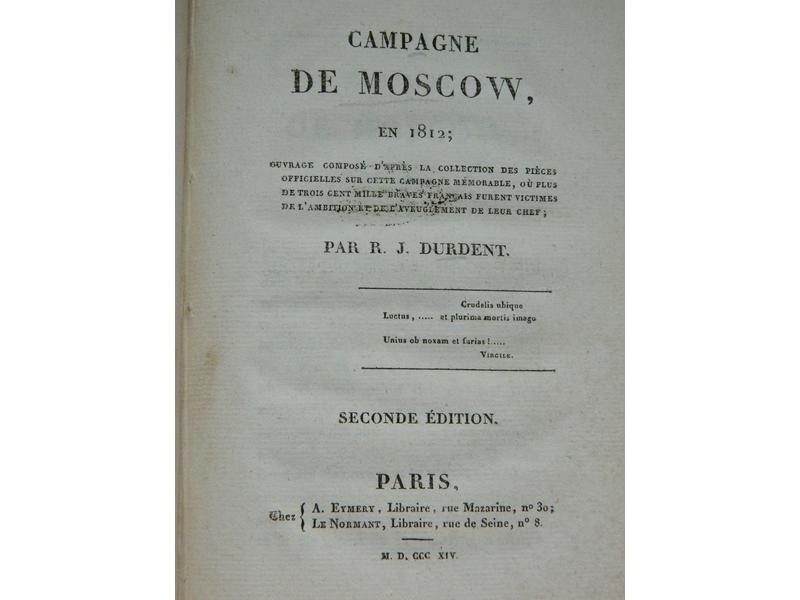 [RUSSIE] Durdent : Campagne de Moscow en...