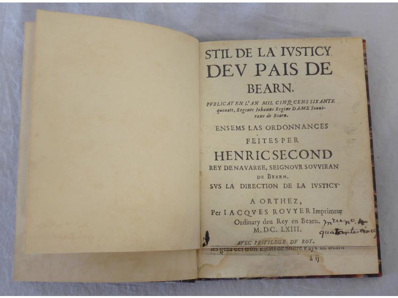 [BEARN] Stil de la justicy deu Pais de Bearn…Ensems...