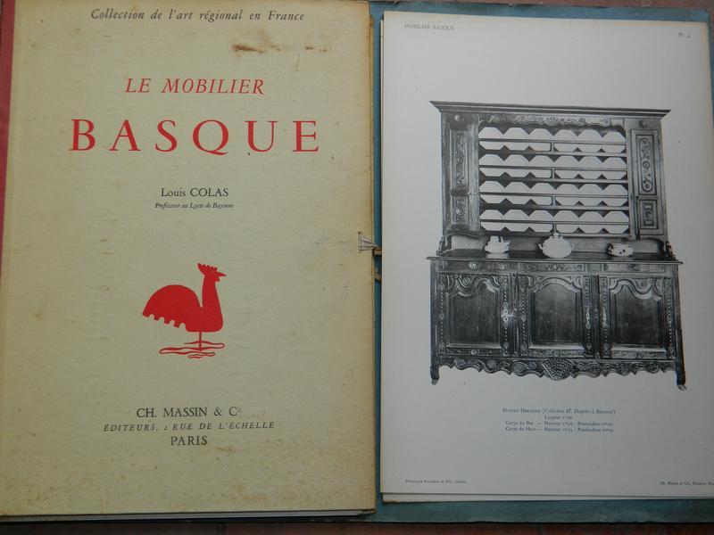 COLAS (Louis) : Le Mobilier Basque. Massin,...