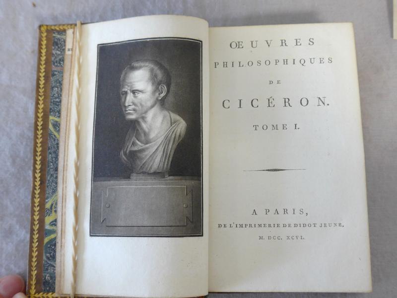 CICERON : Œuvres philosophiques. Didot Jeune,...