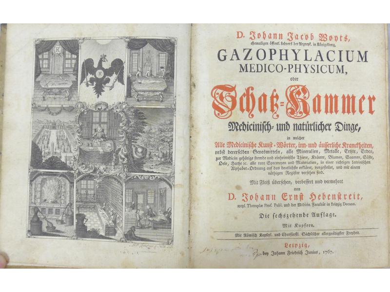 MONTS (J.J.) : Gazophylacium medico-physicum…Leipzig,...