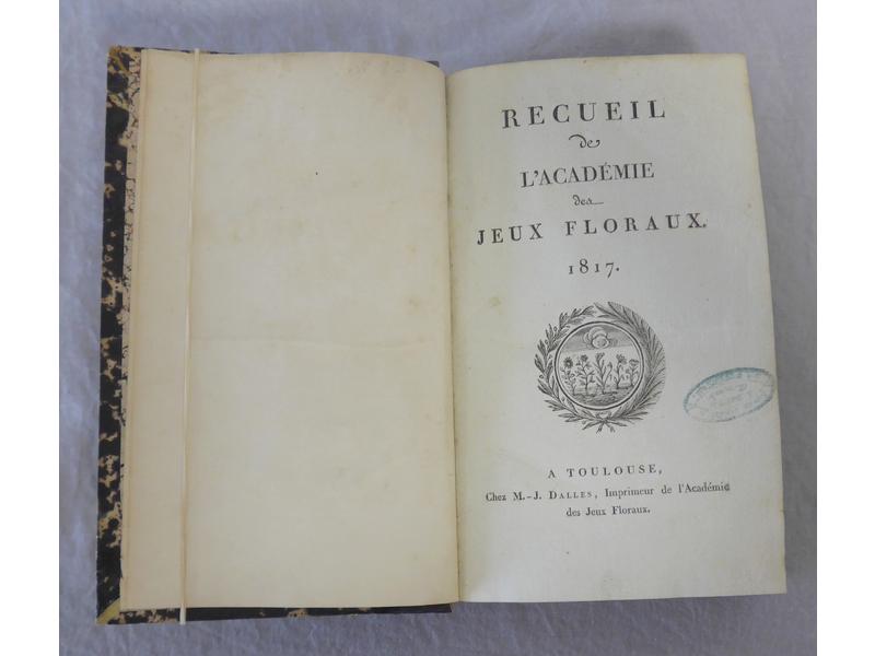 HUGO (V.) :  Recueil de l'Académie des Jeux...