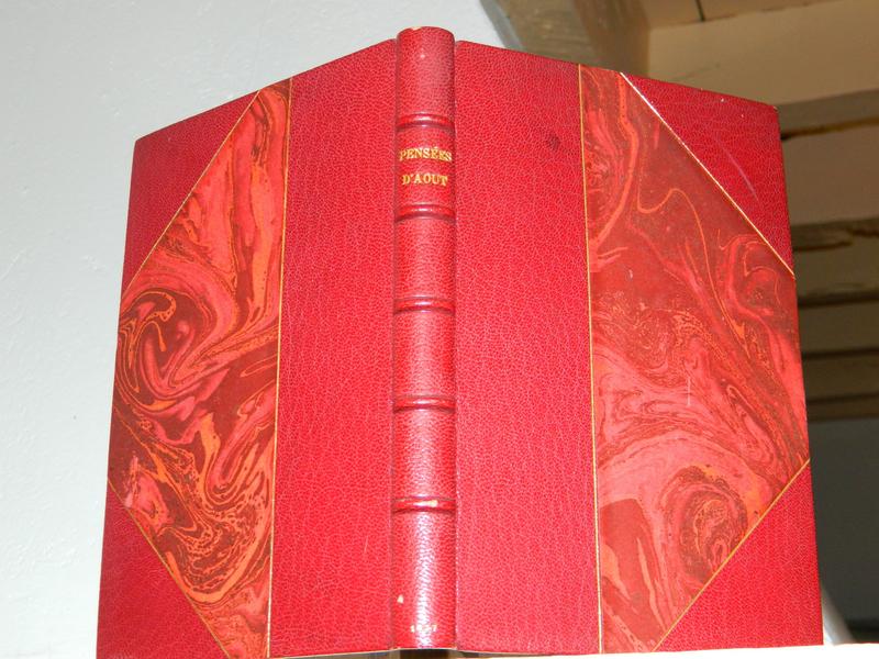 SAINTE-BEUVE : Pensées d'Août. Renduel, 1837....