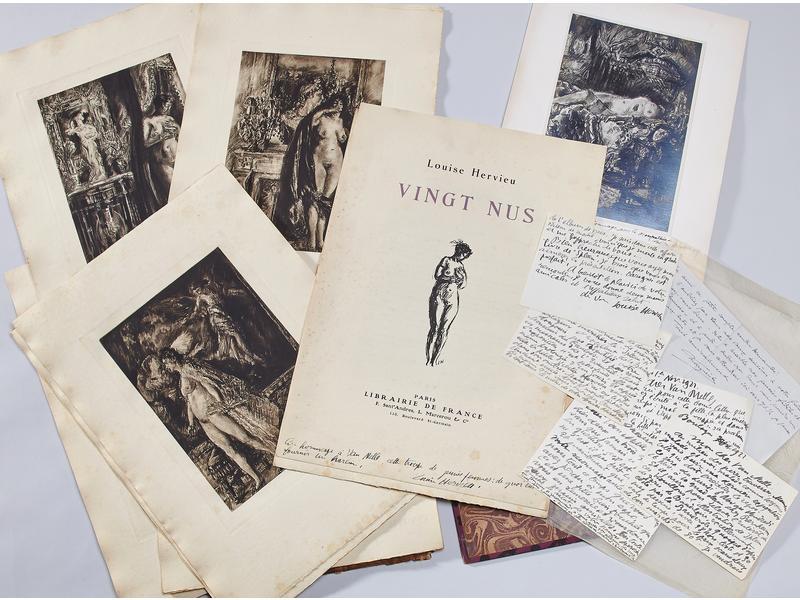 HERVIEU (Louise): Vingt Nus. Paris, Librairie...