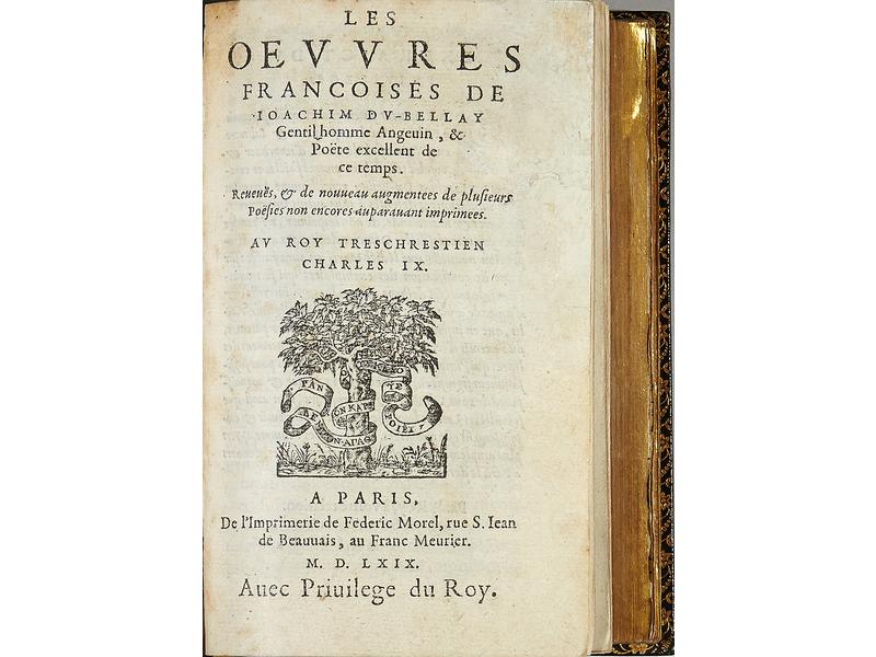 DU BELLAY (Joachim) :  Les Oeuvres françoises...