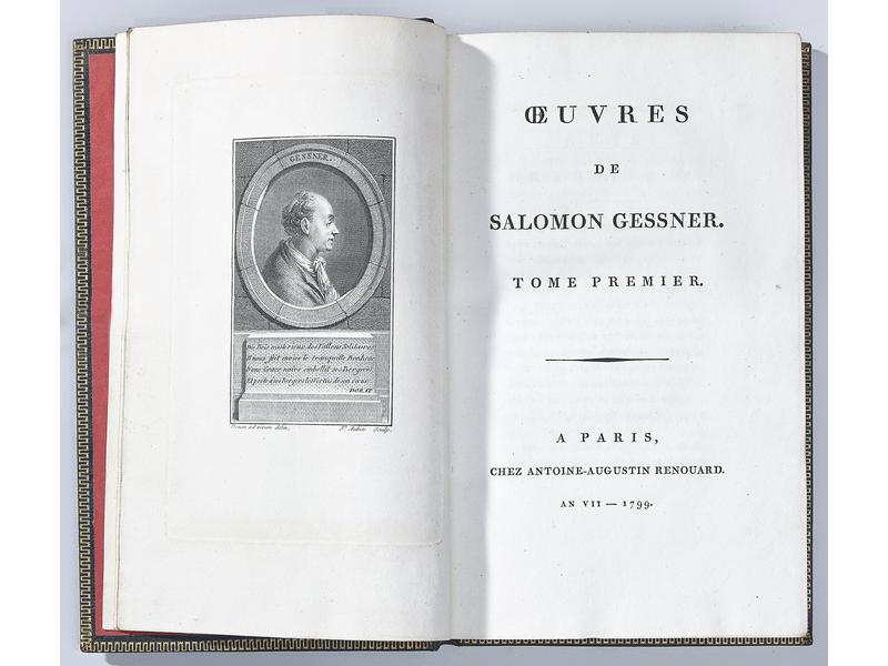 GESSNER : Œuvres.  Renouard, 1799. 4 vol....