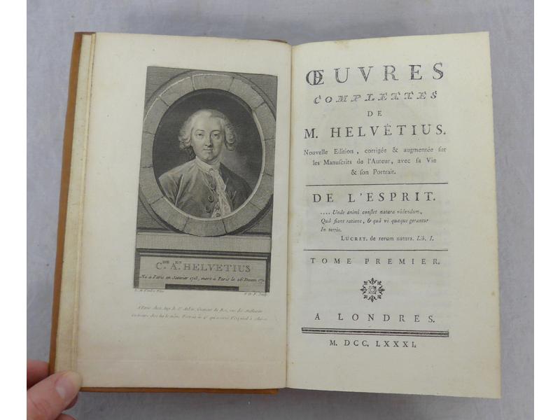 HELVETIUS : Œuvres complètes. Londres, 1781....