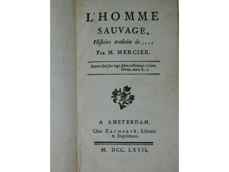 MERCIER (L.-S.) : L'Homme sauvage, histoire...