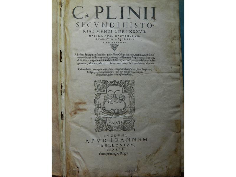 PLINE :  C. Plinii secundi historiae mundi...