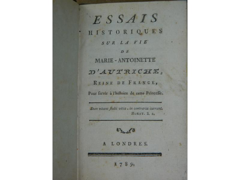 [REVOLUTION] Essais historiques sur la vie...