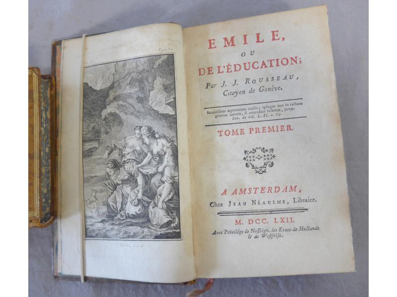 ROUSSEAU (Jean-Jacques) :  Emile, ou de L'Education,...