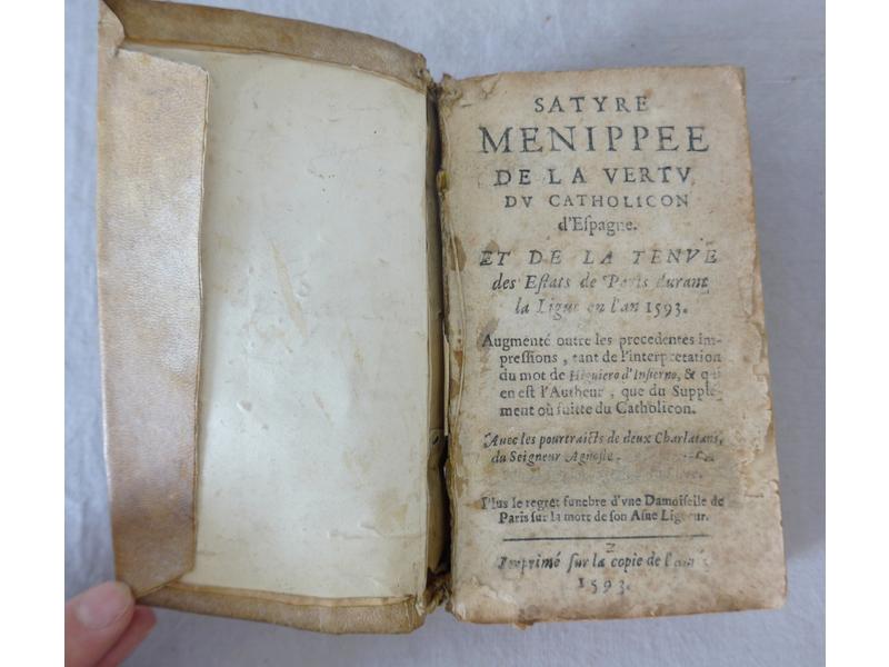 Satyre Ménippe de la vertu du Catholicon...
