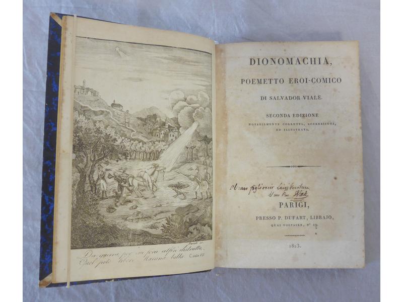 VIALE (S.) :  Dionomachia, poemetto eroicomico...