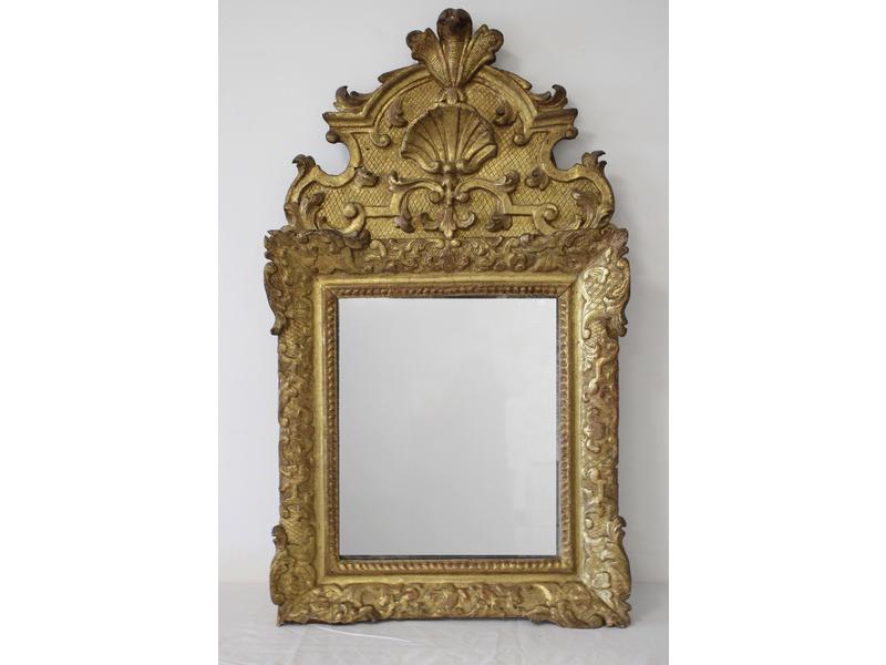 MIROIR rectangulaire au mercure dans un cadre...